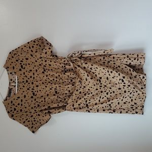 Shein short sleeve wrap dress